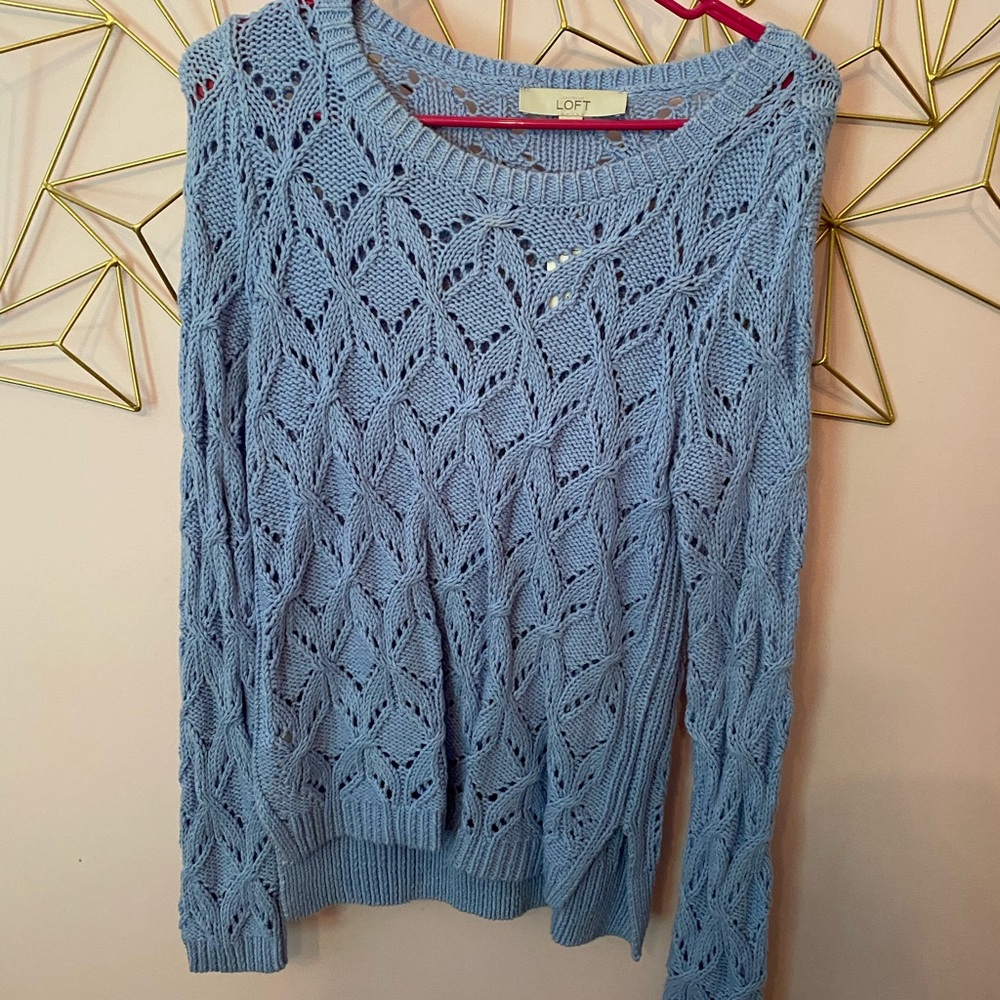 Medium Loft blue sweater. New with tags